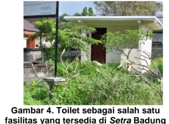 Gambar 4. Toilet sebagai salah satu  fasilitas yang tersedia di Setra Badung  (Sumber:https://bali1ce.wordpress.com/2011/