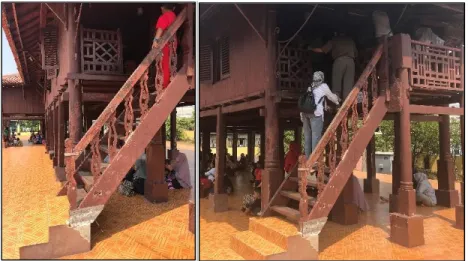 Gambar 3. Tangga pada Rumah Si Pitung 