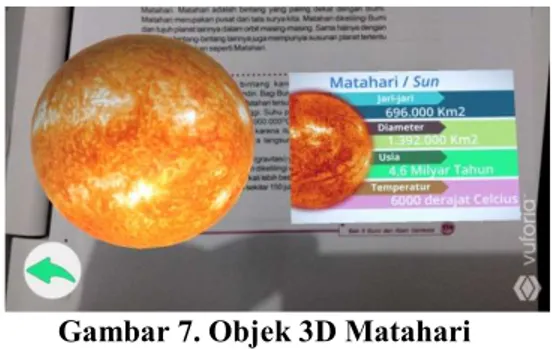 Gambar 8. Objek 3D Asteroid  3.3 Tampilan Marker 