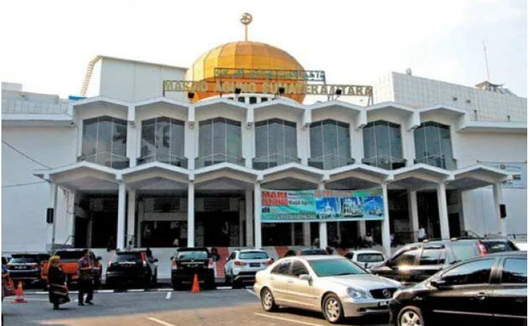 Gambar 4.14  Parkiran Mesjid Agung Medan 