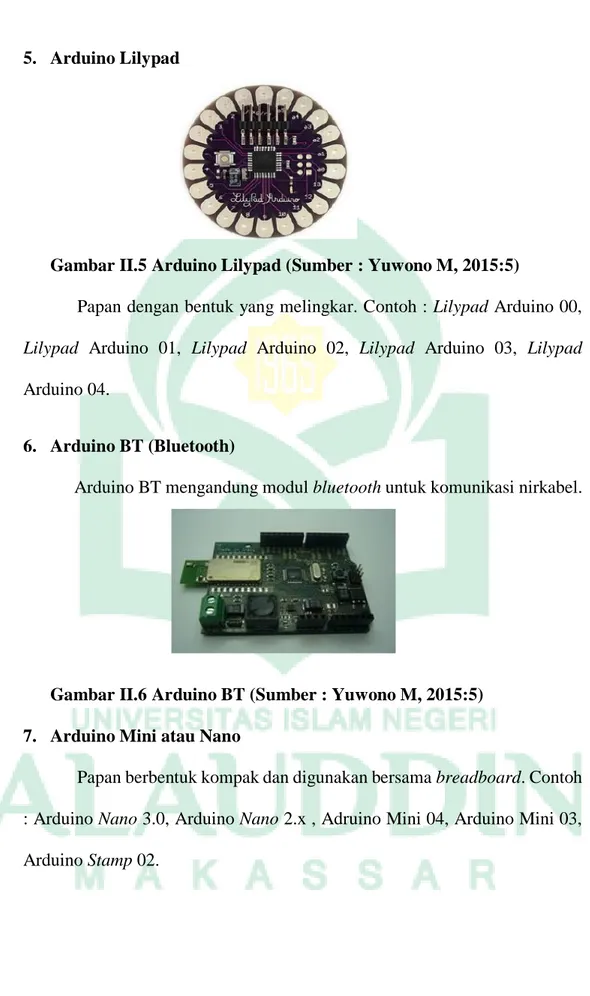 Gambar II.5 Arduino Lilypad (Sumber : Yuwono M, 2015:5) 
