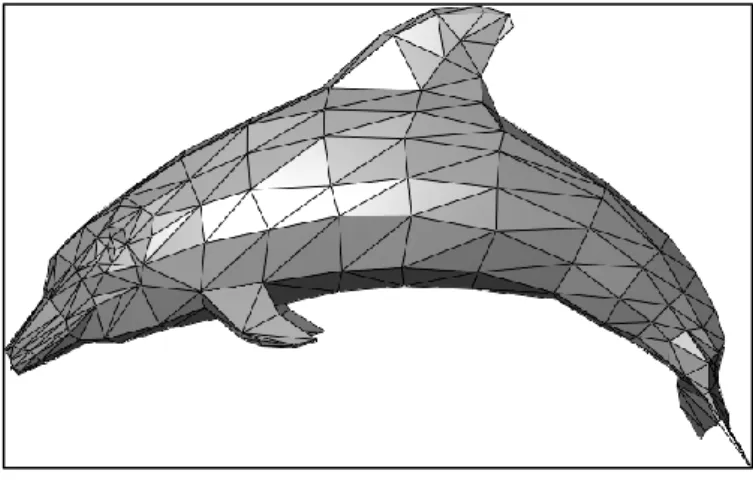 Gambar 2.4 Contoh Triangle mesh 