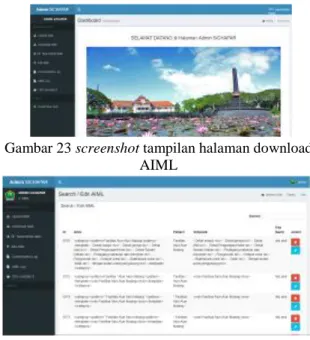 Gambar 24 screenshot tampilan halaman search/edit  AIML 