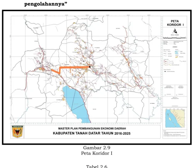 Gambar 2.9  Peta Koridor I 