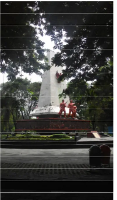 Foto 1.2. Kondisi Monumen 45  Taman Banjarsari setelah direnovasi 