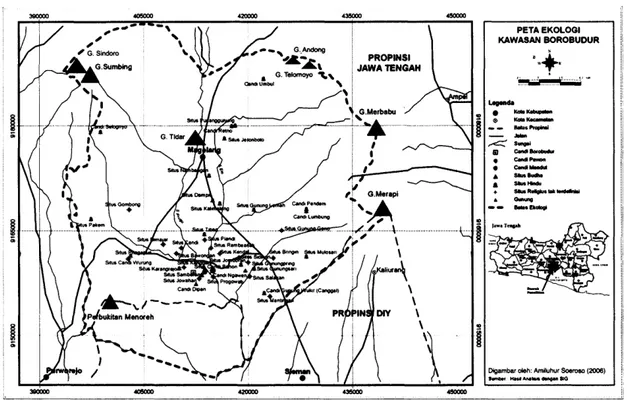 Gambar  1.  Peta  ekologi kawasan  Borobudur