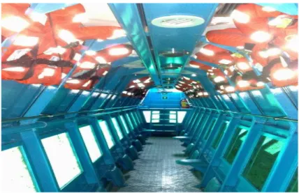 Gambar II.2 Contoh jendela bawah air Semi-Submarine yang sudah ada  ( www.tampers.eu , 2014) 