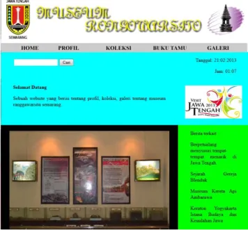 Gambar 4.1 Tampilan Menu Home 