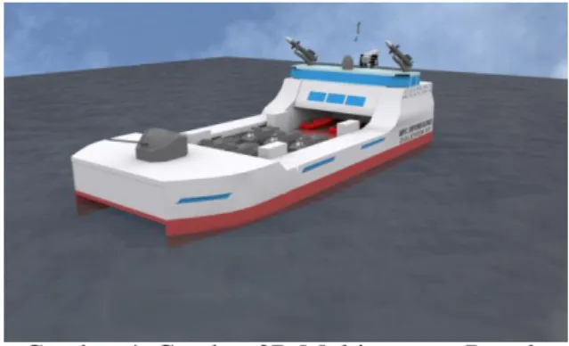 Gambar 4. Gambar 3D Multipurpose Patrol  Craft  