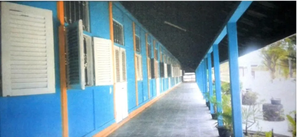 Gambar  1.  Tampak  Depan  Bangunan  Rumah  Sakit,  sekarang  menjadi  Gedung  Sekolah  SMP  Negeri  I  Lhokseumawe 