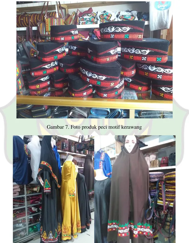 Gambar 8. Foto produk baju dan jilbab motif kerawang 