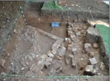 Gambar 2. Sisa struktur bata di Lubuk Omeh 