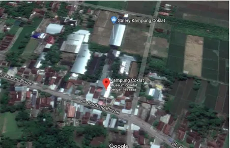 Gambar 3.1. Peta lokasi penelitian, Wisata Edukasi Kampung Coklat Blitar 