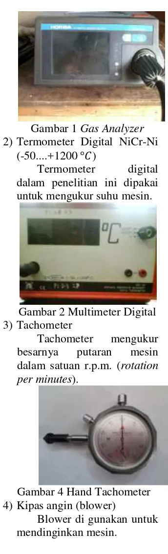 Gambar 1 Gas Analyzer 