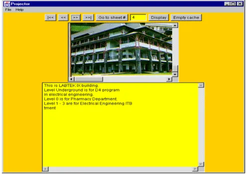 Gambar 5. Tampilan Aplikasi Java Projector 
