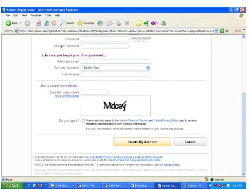 GAMBAR 6. 31. Mengisi informasi yang dibutuhkan saat pendaftaran yahoo mail 