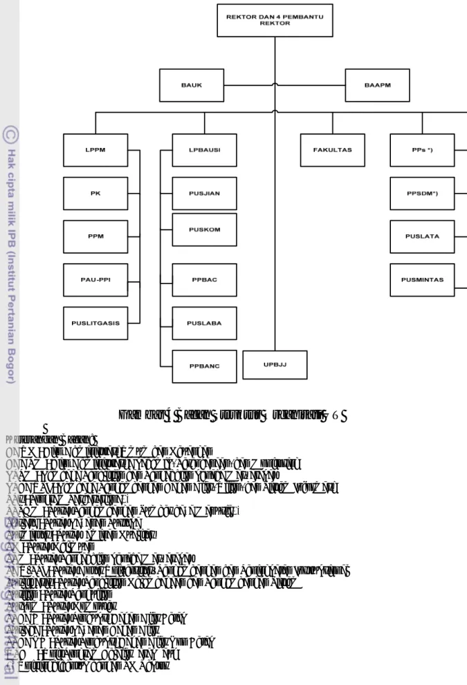 Gambar 4 Bagan Struktur Organisasi UT 