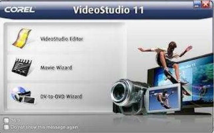 Gambar 2.1 Tampilan menu awal Ulead video studio 11 