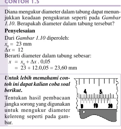 Gambar 1.11 Mikrometer Gambar 1.10