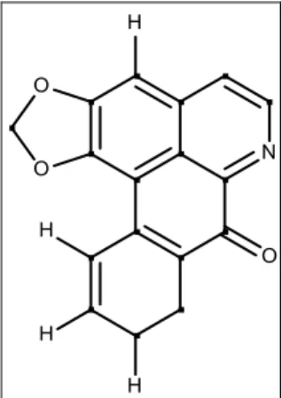 Gambar 4.  Struktur alkaloid liriodenin 