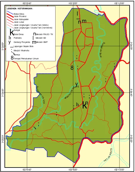 Gambar 2.1. Peta Desa Tambak Rejo 