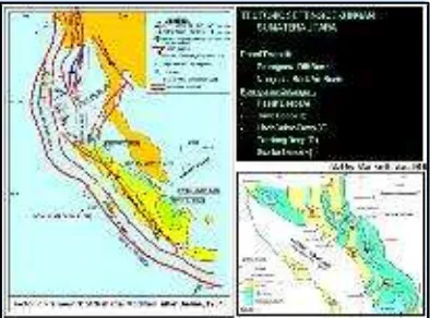 Gambar 1. Tektonik cekungan Sumatera Utara (Modified after Davies,1984)