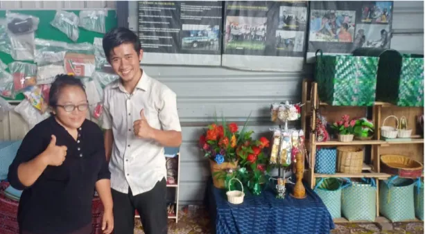 Foto bersama Ibu Armawati Chaniago, beliau adalah Direktur Rumah Kompos  dan Bank Sampah Induk Sicanang Belawan Medan 