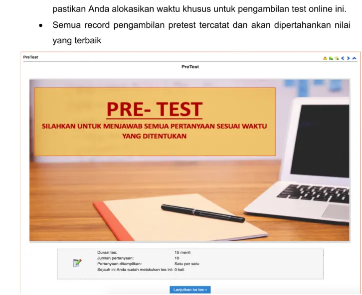 Gambar 17. Halaman PreTest 