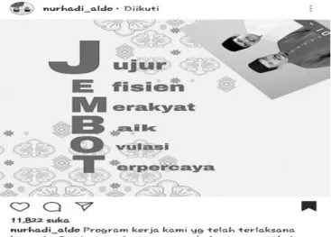 Gambar 1. Postingan Jembot 