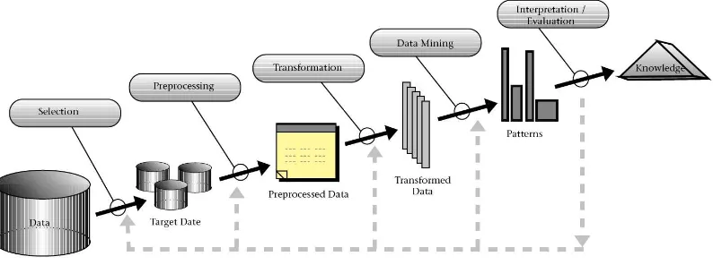 Gambar 2.1. Proses di dalam Knowledge Discovery in Database(Fayyad et al., 1996) 