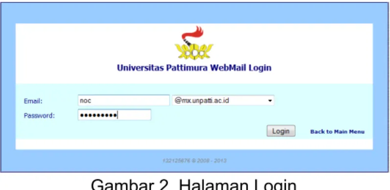 Gambar 2. Halaman Login 