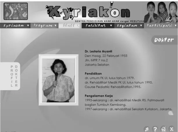 Gambar 4.27  Gambar Layar Halaman Staff-Dokter-Profil Dokter 