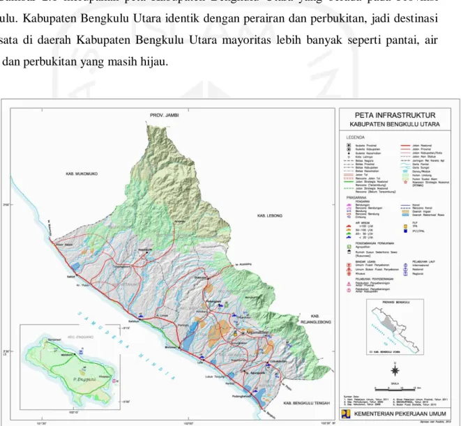 Gambar  2.1  merupakan  peta  Kabupaten  Bengkulu  Utara  yang  berada  pada  Provinsi  Bengkulu