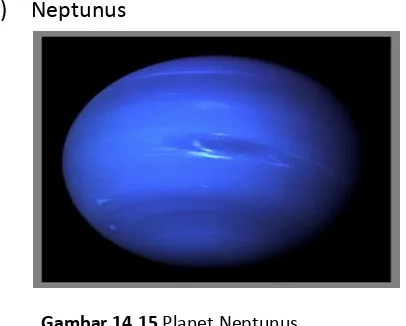 Gambar 14.15 Planet Neptunus  