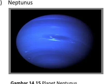 Gambar 14.15 Planet Neptunus  