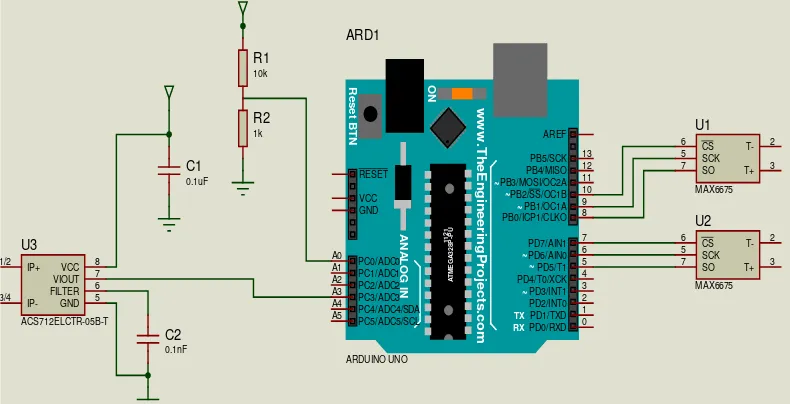 Gambar 3.6 Rangkaian Mikrokontroler 
