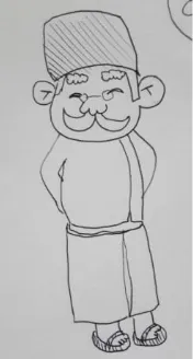 Gambar 4. Sketsa karakter Rojali