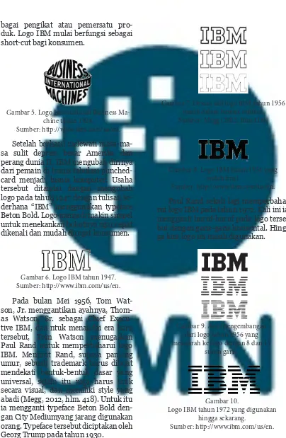 Gambar 7. Desain asli logo IBM tahun 1956 