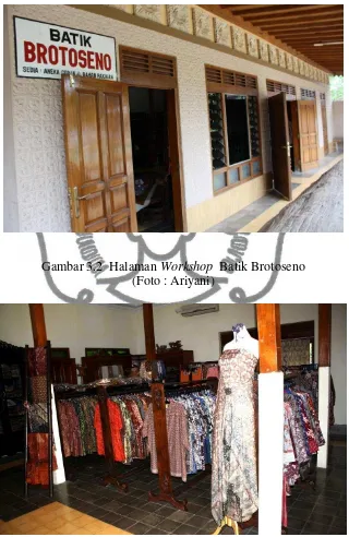 Gambar 3.2  Halaman Workshop  Batik Brotoseno 