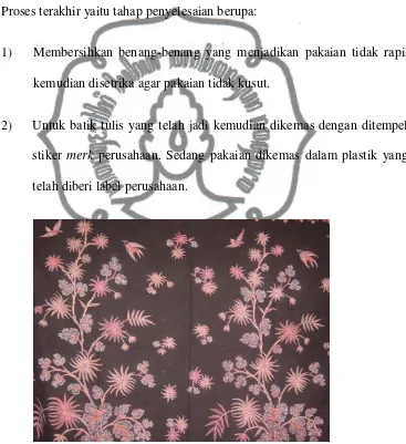 Gambar 3.10  Pola Boket Sriti, Karya Usaha Batik Brotoseno  