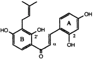 Gambar 1. Struktur  kimia senyawa Morakhalkon A (Monache et al., 1995;  Han et al., 2006).