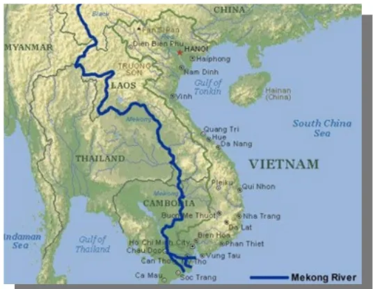 Gambar 2.1 Bentangan Sungai Mekong