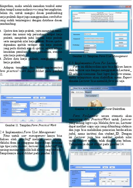 Gambar 12. Tampilan Form User Management