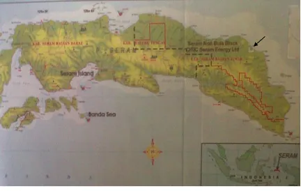 Gambar 1. Lokasi penelitian di Kecamatan Bula, Kabupaten Seram Bagian Timur, Provinsi Maluku 