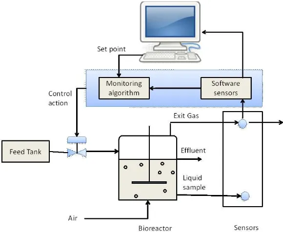 Figure 1. Schematic representation of bioprocess control system  