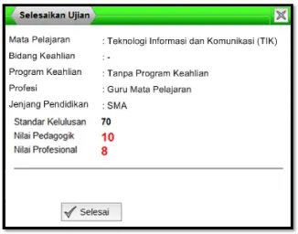 Gambar 29. Hasil  ujian 