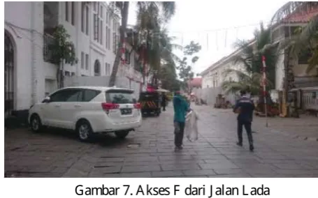 Gambar 5. Akses C dari Jalan Kunir