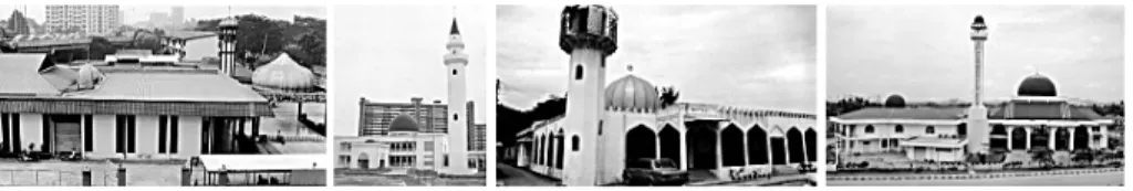 Gambar 6. Masjid Modern Vernakular di Malaysia: Masjid Alam Shah, Masjid Idris 