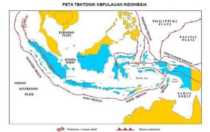 Gambar 1. Peta tektonik Indonesia