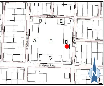 Gambar 3.11 Tampak Timur Gedung D, SDN 066049 di Jalan Mawar Raya (Sumber: olah data) 
